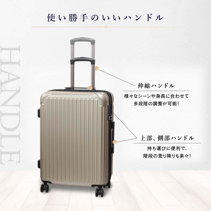 Ginza Karen ストライプタイプスーツケースLサイズ(28インチ)