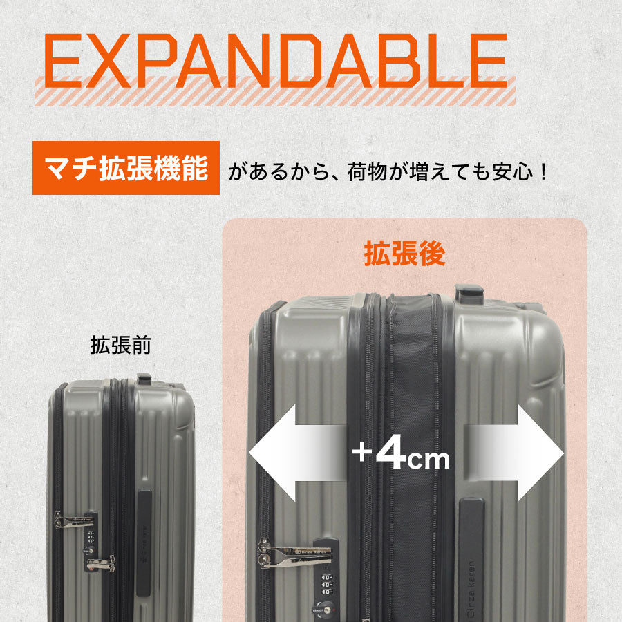 Ginza Karen 2Way open type suitcase