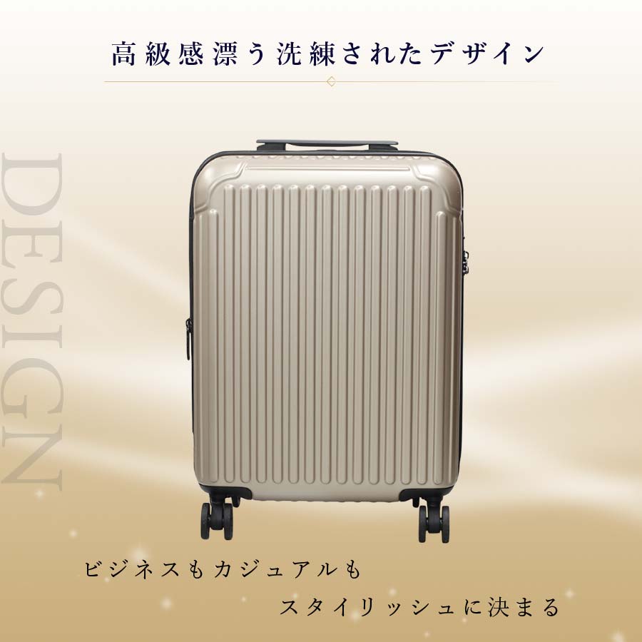 Ginza Karen Stripe Type Suitcase S Size (20 inches) Carry-on Size Expandable Type