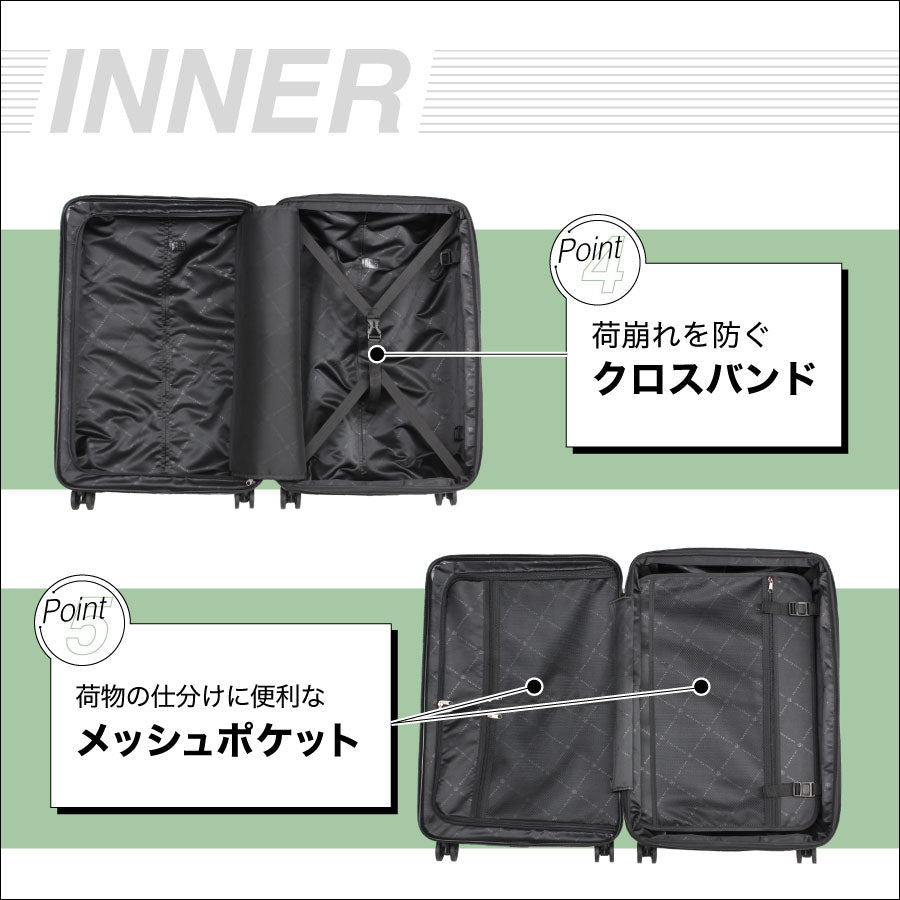 Ginza Karen Japanese-made border suitcase