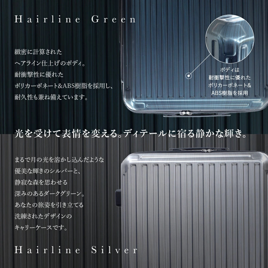 Ginza Karen Stripe (Hairline) Suitcase with Stopper
