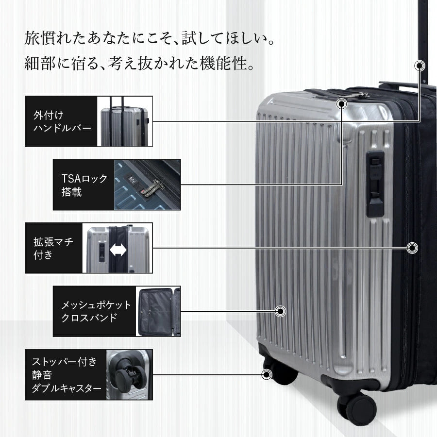 Ginza Karen Stripe (Hairline) Suitcase with Stopper